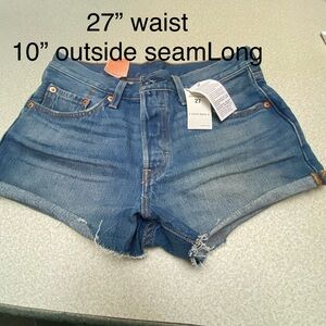 Levi's Blue Jean Shorts Classic Cut-Off Style